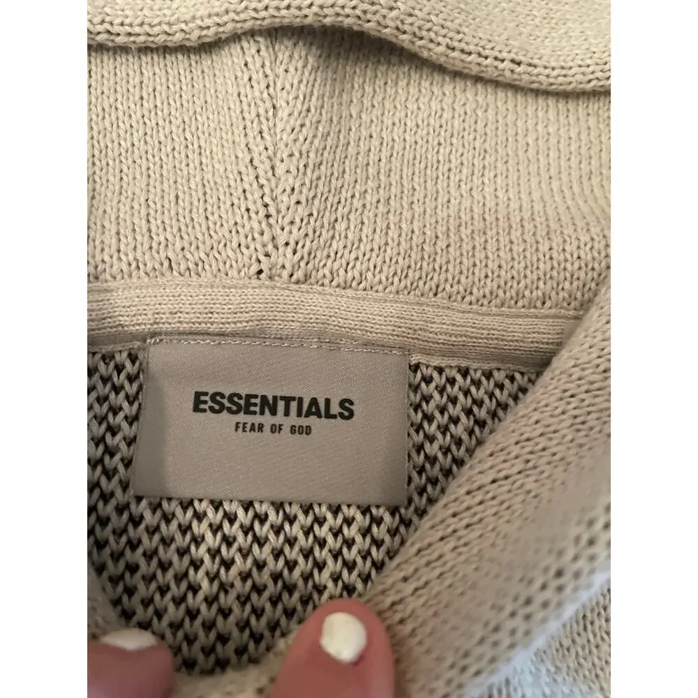 ESSENTIALS FEAR OF GOD Front Logo Pullover Knit Hoodie Hoody
Beige XXS - Picture 3 of 7